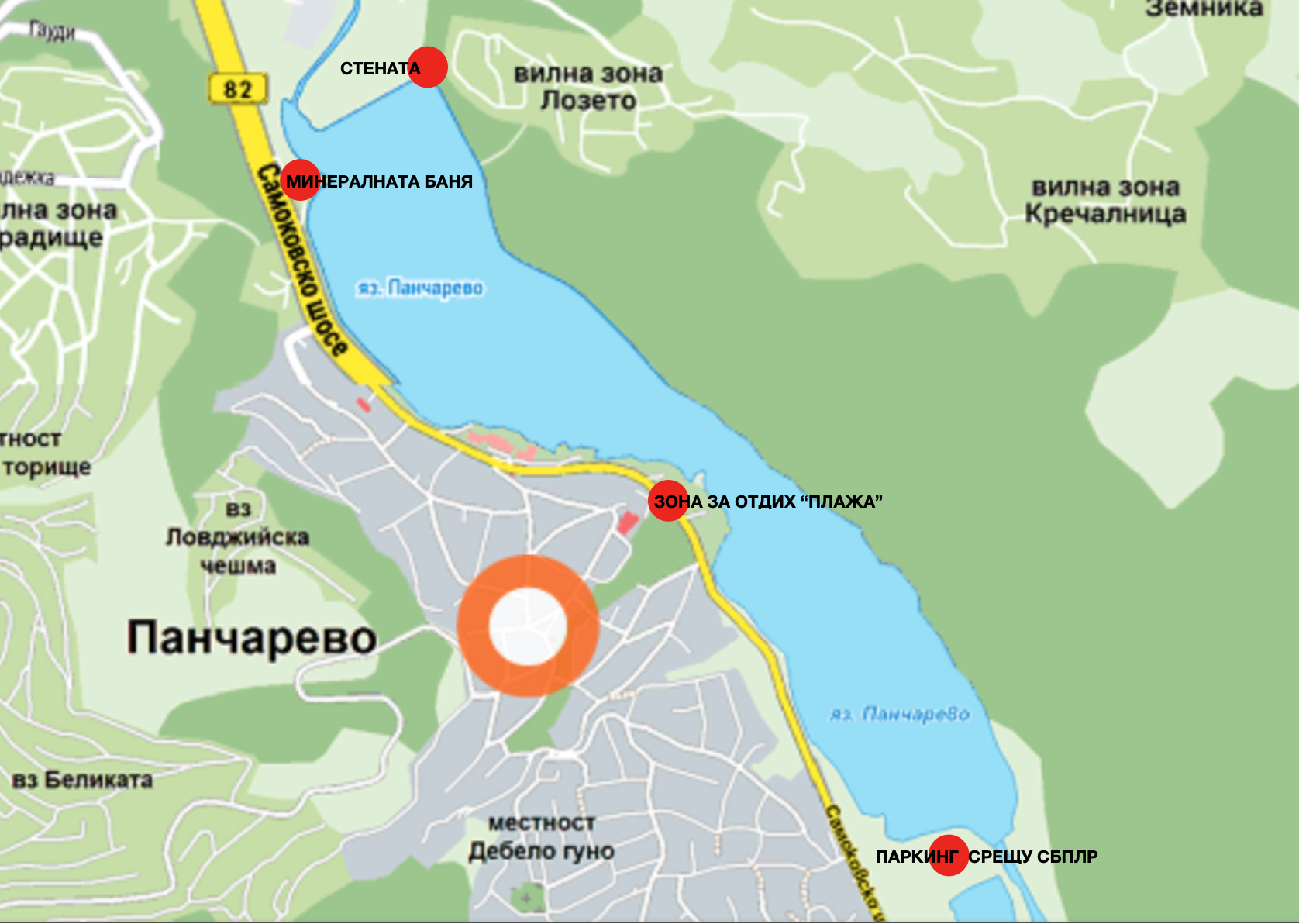Карта на входните пунктове